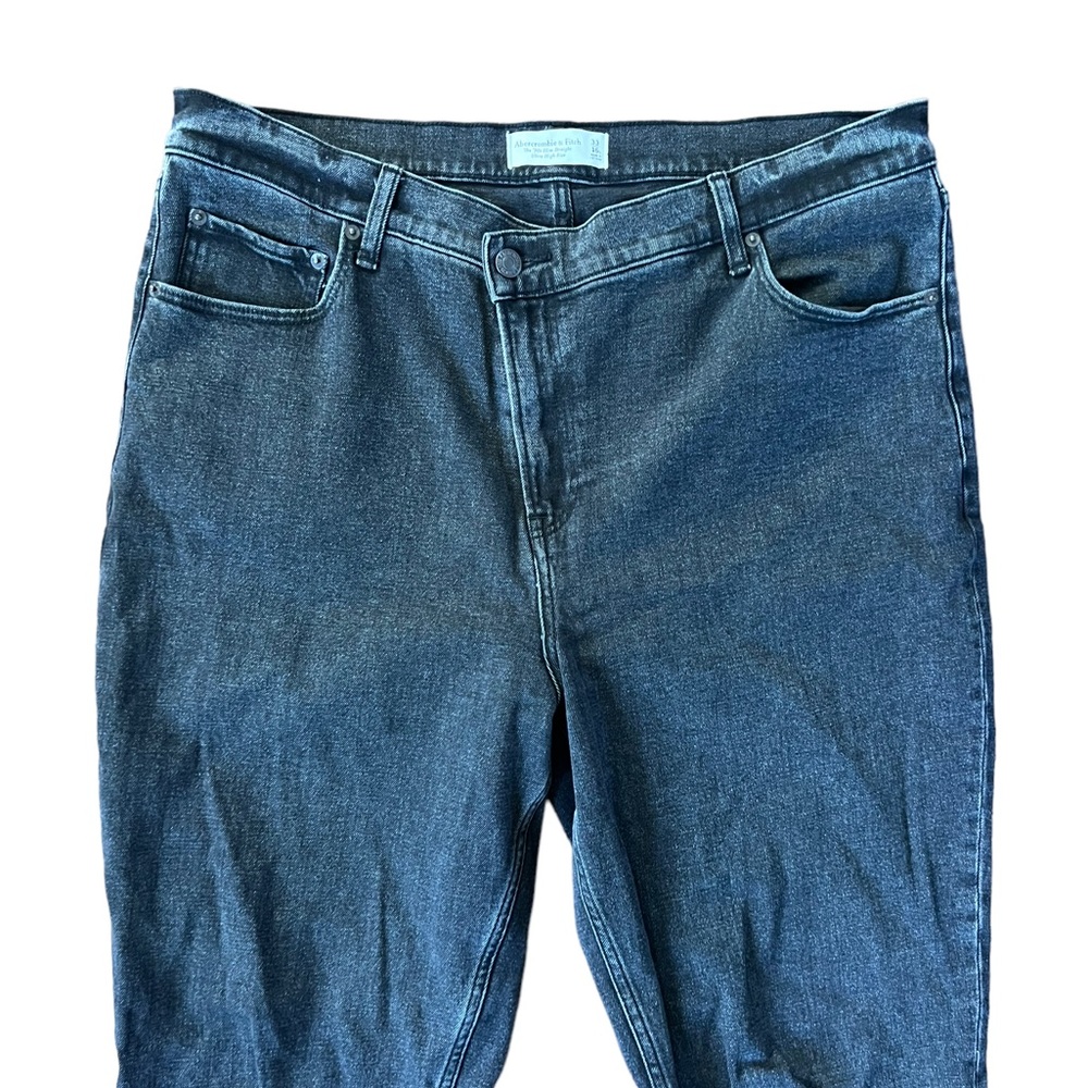 Abercrombie & Fitch The 90s Slim Straight Ultra High Rise Jeans Women’s … - Picture 2 of 6